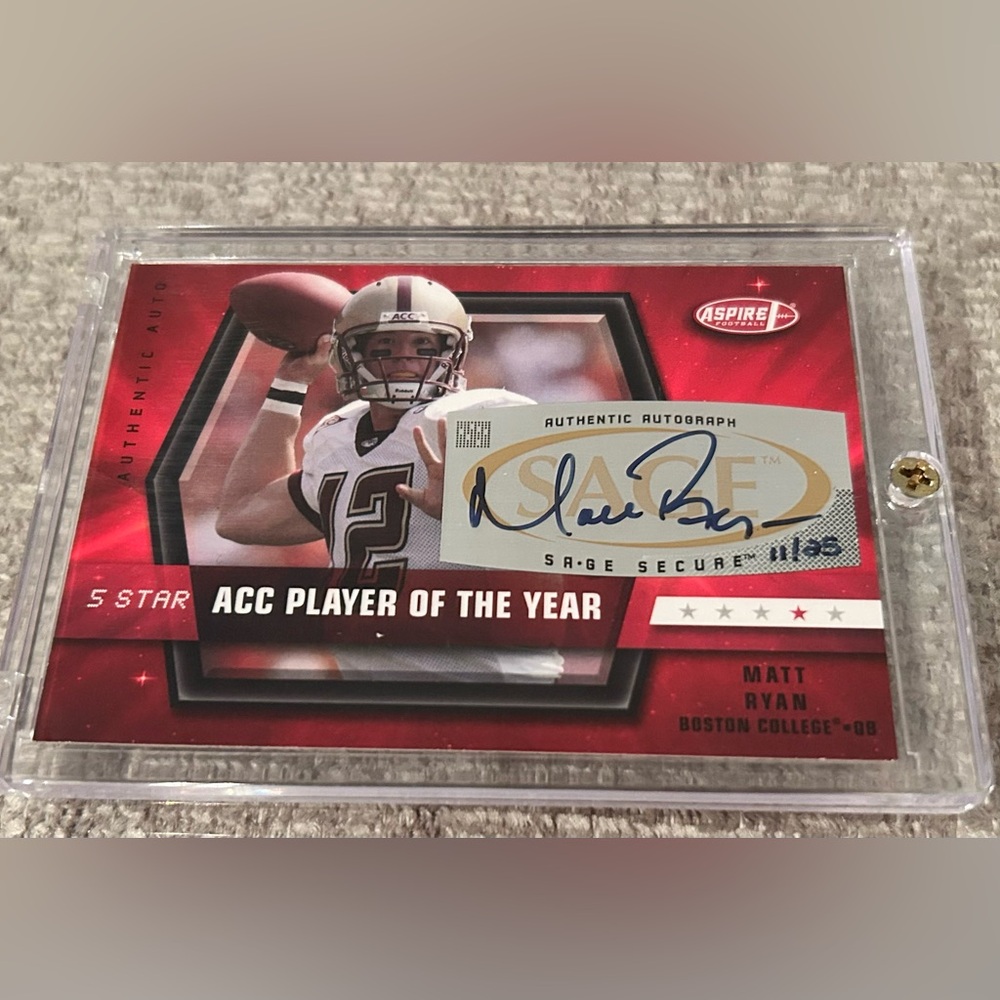 NEW Matt Ryan Autographed Football Card